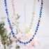 Indigo Borealis | Silver | Galaxy Glass Knotted Necklace